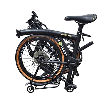 Amazon | Litepro 16インチ 9速 横ハンドル 折りたたみ自転車 M